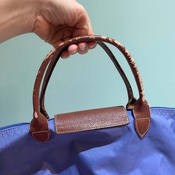 Longchamp Purple Tote Bag
